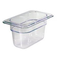 BACINELLA IN POLICARBONATO GN 1/9 dimensioni 17,6X10,8 altezza 65 capacità 0,6 lt
